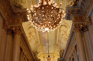 28 Golden Room Salon Dorado Ceiling, Chandelier, Chairs Teatro Colon Buenos Aires.jpg